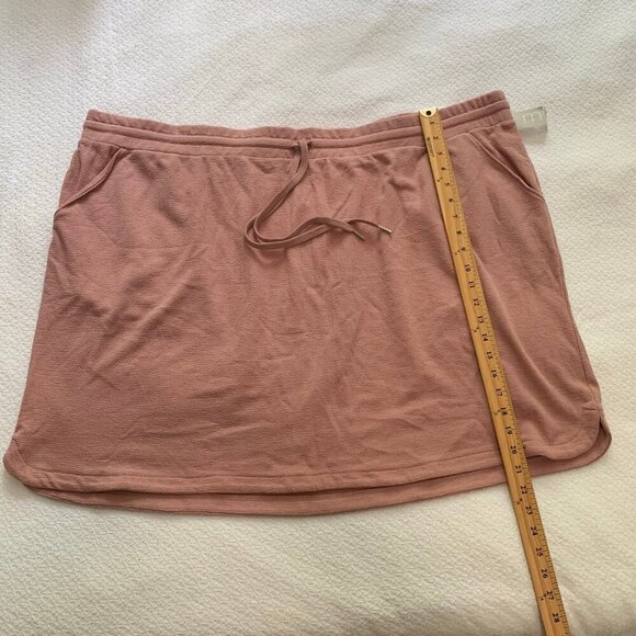 NEW Maurices cotton blend pull on elastic waist light pink blush summer skirt - Picture 3 of 6